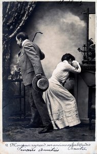 ヴィンテージフランスポストカード、c1900 作： Unbekannt