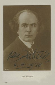 ヴァイオリン奏者で作曲家のヤン・クーベリック、1880～1940年、1928年。 作： Unbekannt