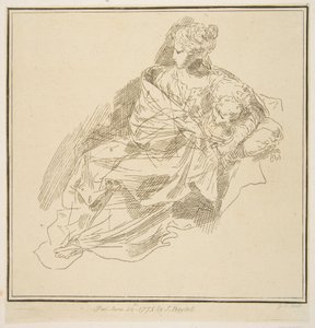 聖母子、1775年。 作： Unbekannt