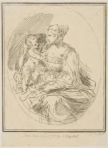 聖母子、1775年。 作： Unbekannt