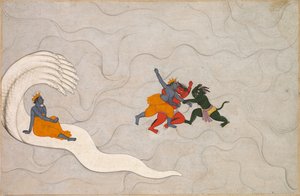 マルカンデヤプラーナのヴィシュヌバトルマドゥとカイタバ 作： Unbekannt Unbekannt