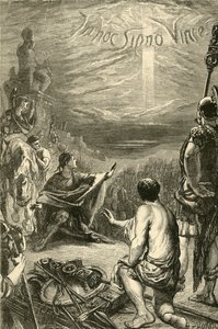 Saxa Rubraでの十字架のビジョン、1890年。 作： Unbekannt