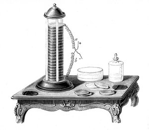 ボルタ式バッテリーパイル、1887 作： Unbekannt