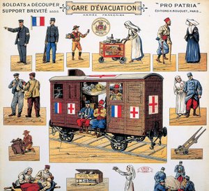 第一次世界大戦中の赤十字社の鉄道車両、1916-1918年頃 作： Unbekannt
