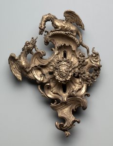 壁の装飾、1715-1725。 作： Unbekannt