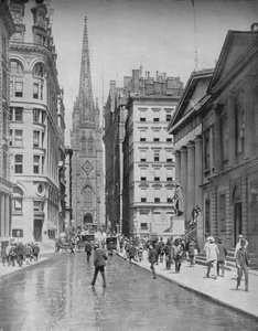 ウォールストリート、ニューヨーク、c1897。 作： Unbekannt