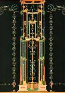 壁の装飾、ポンペイ、イタリア、1928。 作： Unbekannt