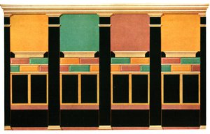 壁の装飾、ポンペイ、イタリア、1928。 作： Unbekannt