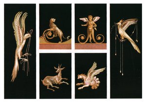 壁の装飾、ポンペイ、イタリア、1928。 作： Unbekannt