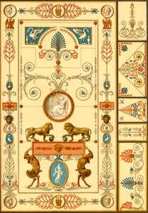 壁画と天井の装飾、ドイツ、19 世紀初頭、1898 年。 作： Unbekannt