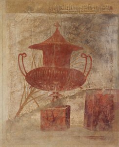 P. Fannius Synistorの別荘のペリスタイルからの壁画の断片...、ca。紀元前50〜40年 作： Unbekannt