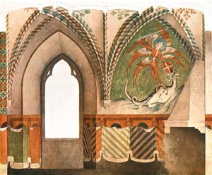 Lochstedt城、ピラウ、ドイツの壁画、1928年。 作： Unbekannt