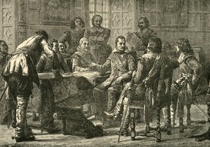 ヴァレンシュタインとティリーの戦争評議会、1626年、1890年。