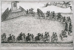 War of the Oranges, engraving 作： Unbekannt