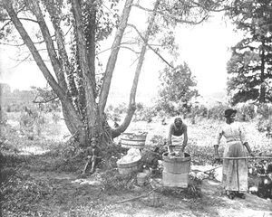ウォッシャーウーメン、エルパソ、テキサス、米国、c1900。 作： Unbekannt