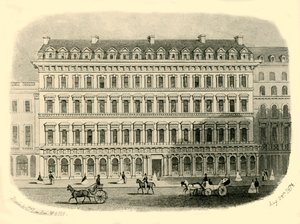 ワシントンホテル、リバプール、1874年。 作： Unbekannt