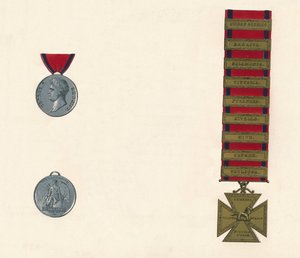 ウォータールー＆軍将軍勲章1793-1814、19世紀 作： Unbekannt