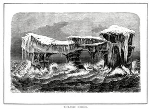 波浪した氷山、1877 作： Unbekannt