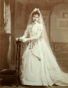 結婚式の肖像画、1880年代 作： Unbekannt