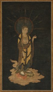 地蔵菩薩、1200年代の歓迎の降下。 作： Unbekannt