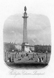 ウェリントン柱、リバプール、1864