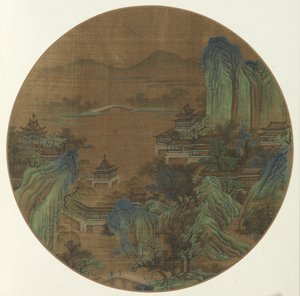 西湖、杭州、1368-1644。 作： Unbekannt