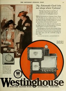 Westinghouse Electric Company, Advertising From The Saturday Evening Post, ca 1920-1925.