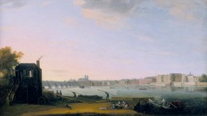 「ランベスからのウェストミンスター橋とホワイトホール」、c1775 作： Unbekannt