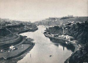 ウィットビー-町の概観、1895 作： Unbekannt