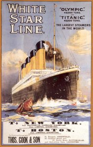 ホワイトスターライン。タイタニック＆オリンピック、c。 1911 作： Unbekannt