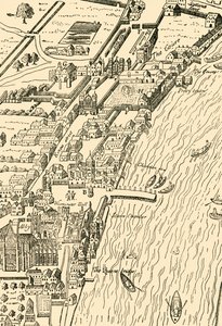 ホワイトホールとウェストミンスター。 Aggas Map、1881年より。