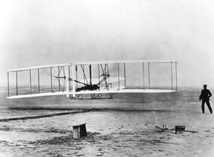 ウィルバーとオービルライト、そして最初の動力飛行、ノースカロライナ、1903年12月17日 作： Unbekannt