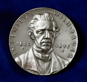ヴィルヘルムバウアー1822-1875、ドイツの発明家であり、潜水艦のパイオニアビルダー 作： Unbekannt