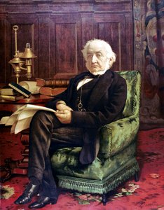 ウィリアム・エワート・グラッドストーン 1809-1898年、イギリス自由主義者、c1890年 作： Unbekannt