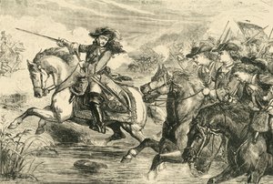 ウィリアム3世。ボインの戦いで、1690、1890。 作： Unbekannt