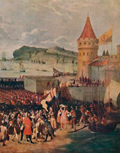 ウィリアム3世、ブリックハムに上陸、1903年 作： Unbekannt