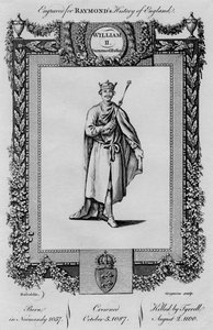 ウィリアム2世。 Rufus、c1787の姓 作： Unbekannt