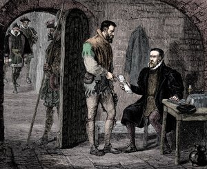 ウィリアム・ティンデール、英語翻訳家、1536年19世紀後半 作： Unbekannt