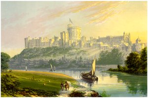 ウィンザー城、バークシャー、ロイヤルレジデンス、c1880 作： Unbekannt