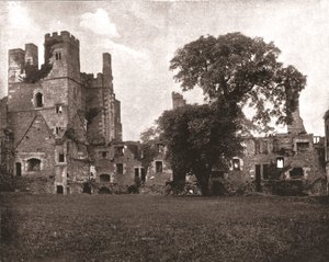 1894年、ダービーシャーのアルフレトンの近くにあるウィングフィールドマナー。 作： Unbekannt