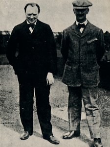 ウィンストンチャーチルとジョージランバート、1912年、1945年。 作： Unbekannt