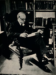 ウィンストンスペンサーチャーチルの図書館、1945年。