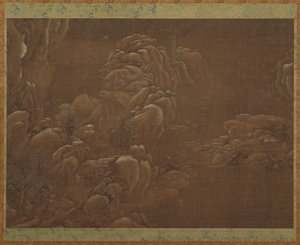 冬の風景、明または清王朝、15 ～ 18 世紀。 作： Unbekannt