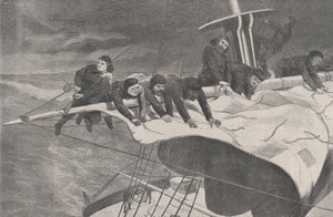 冬の海 - 海岸から出航 VIII、1869 年 1 月 16 日。