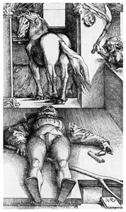 魔女狩り：魔女の新郎、16世紀1956 作： Unbekannt
