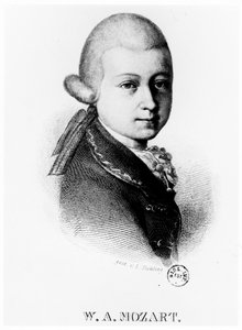 1770年にヴォルフガング・アマデウス・モーツァルト1756-1791 作： Unbekannt