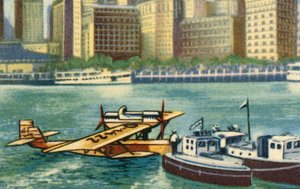 ヴォルフガングフォングローナウが1930年8月にニューヨークに到着する。 作： Unbekannt