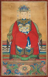 役人の妻に扮した女性、19世紀、1801～1900年 作： Unbekannt