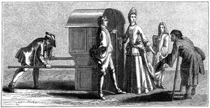 1885年のルイ14世の衣装を着た女性 作： Unbekannt