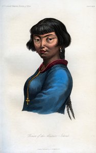 アリューシャン列島の女、1848 作： Unbekannt